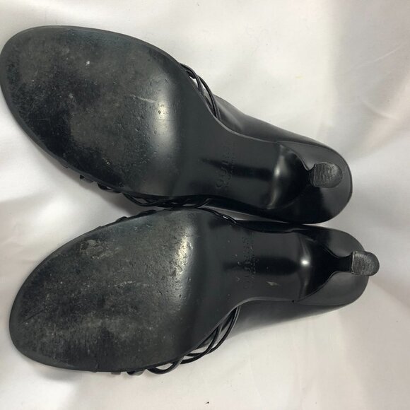 GUESS BY MARCIANO BLACK HEELS WITH BOW TOP SIZE 7M - Picture 3 of 3